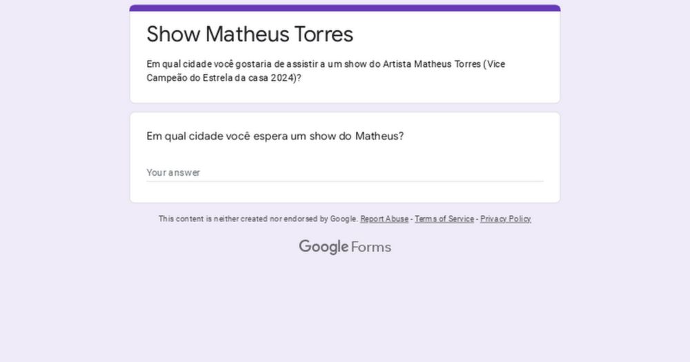 Show Matheus Torres