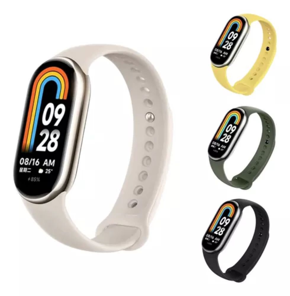 Relógio Xiaomi Mi Band  8 Global C/3 Pulseira + 1 Película