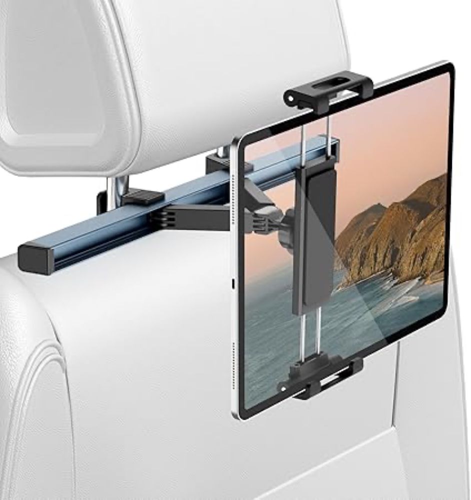 ULANZI Suporte Tablet para Carro, Suporte iPad para Encosto de Cabeça do Carro, Acessórios Essenciais para Viagens com Crianças, Compatível com iPad Pro, iPad Air, Galaxy Tab, iPhone 4.7"-12.9" | Amazon.com.br