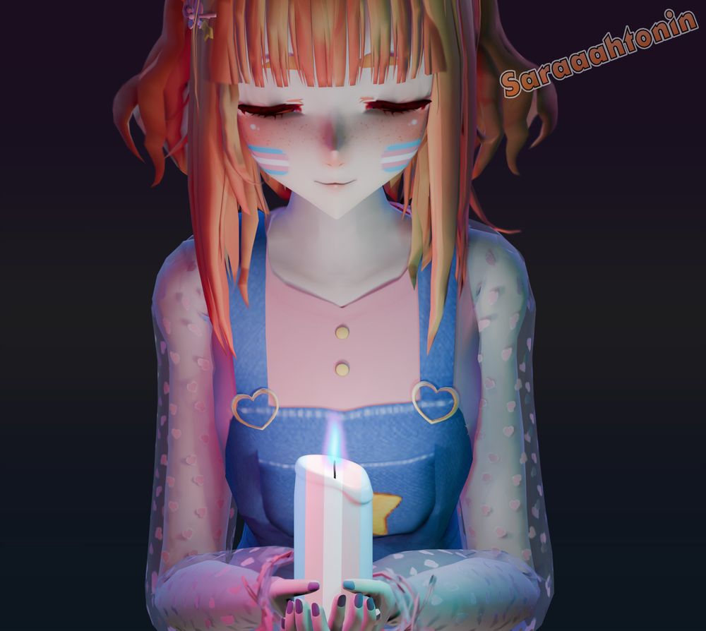 I am not religious, but I found this excerpt to be absolutely beautiful. This is art that I made today, in honor, and in memory of all those who've lost their lives. Transgender Day of Remembrance passes, and my only hope is for peace and love to follow in it's wake each time it comes around.

You are loved. And everytime you remember that, remind your loved ones that they are loved, too. Take care of yourself, and stay strong. We're all in this together, never give up.