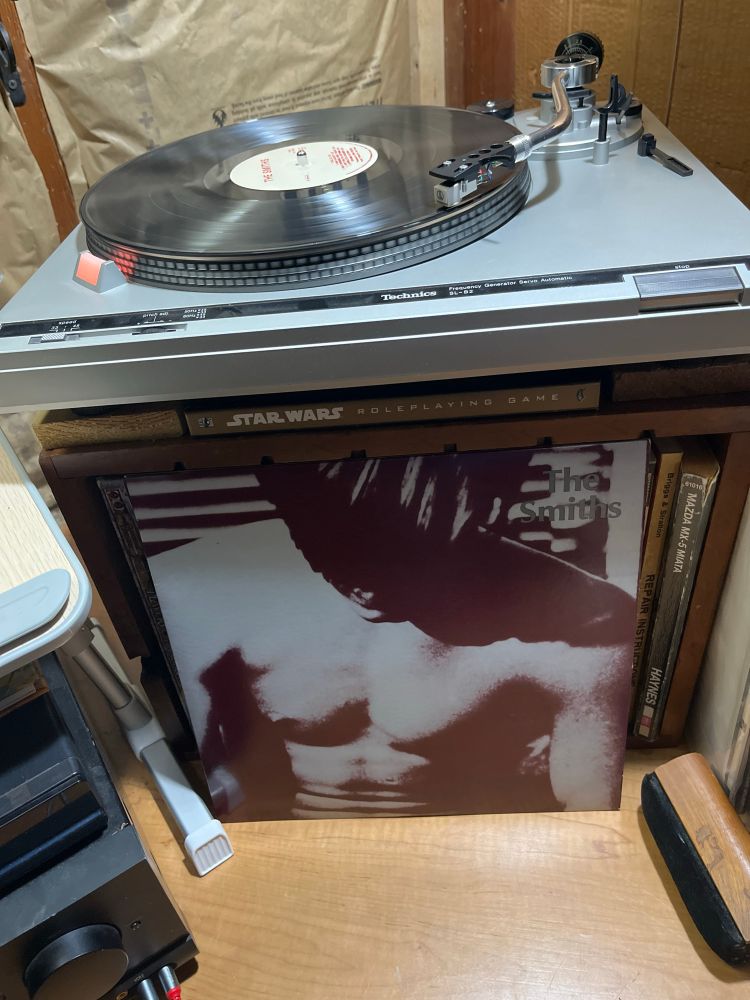 My turntable playing The Smiths by The Smiths