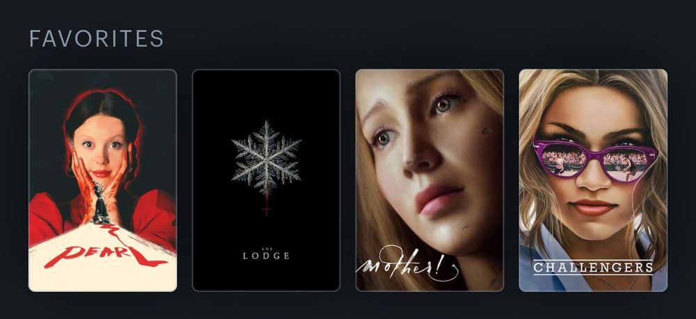 pearl, the lodge, mother!, challengers