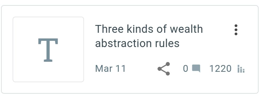 A screenshot of Blogger's metrics