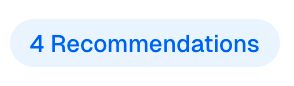 a piece of UI saying "4 recommendations"
