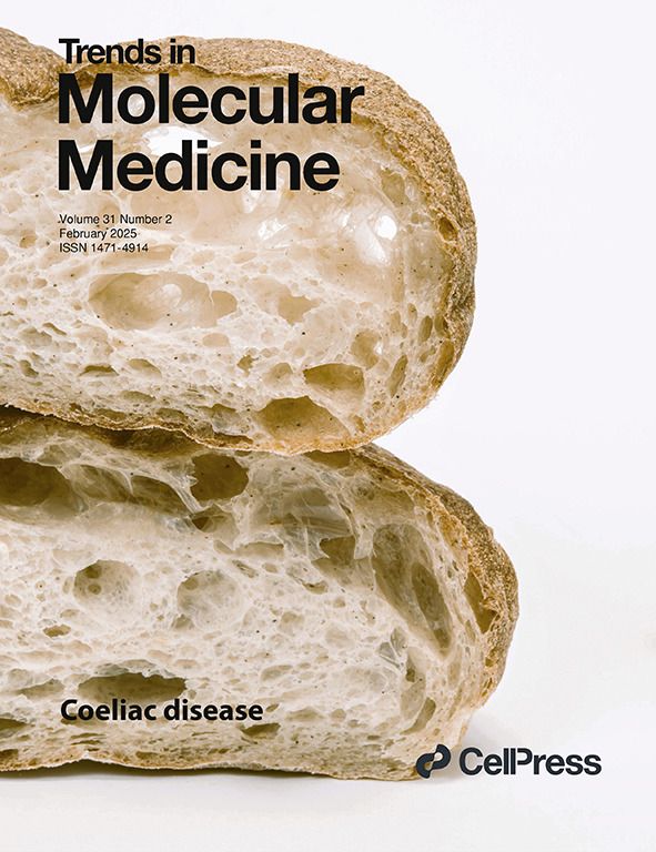 The cover of the February issue of Trends in Molecular Medicine, which features an article on coeliac disease