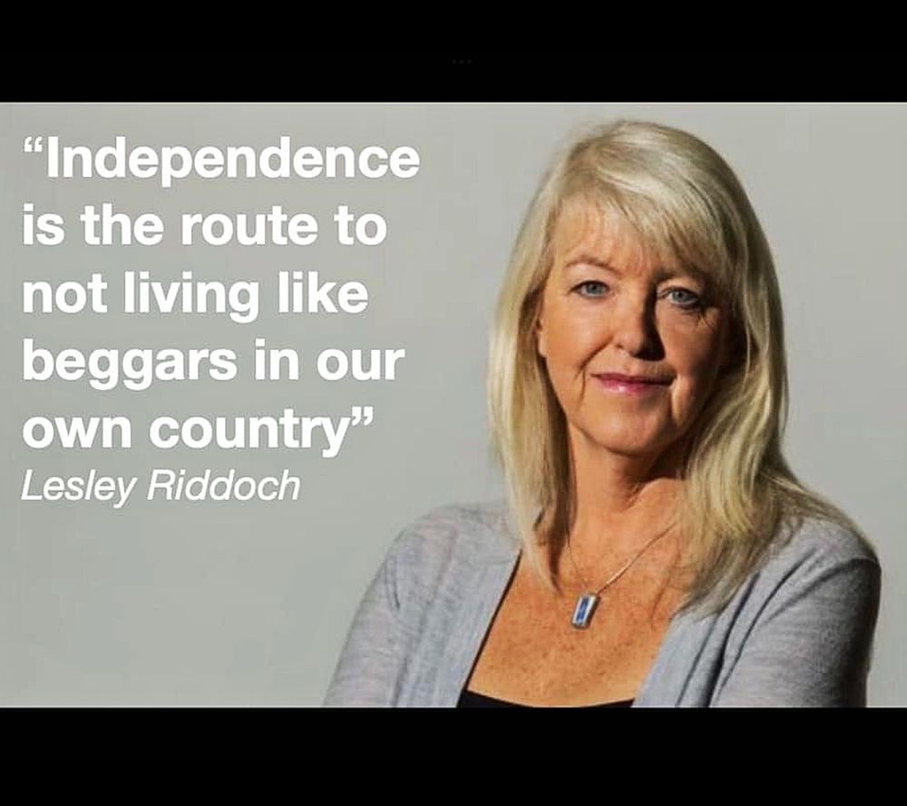 Lesley Riddoch says - (Scottish) independence is the route to not living like beggars in our own country