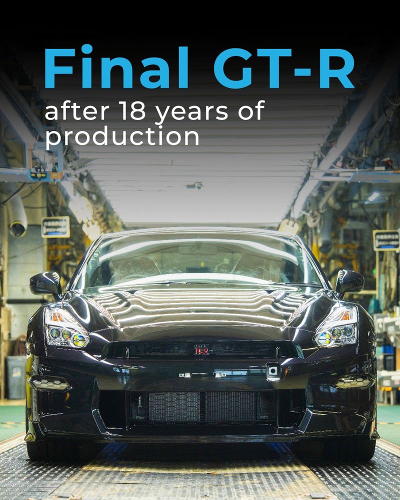 Final GT-R after 18 years of production.