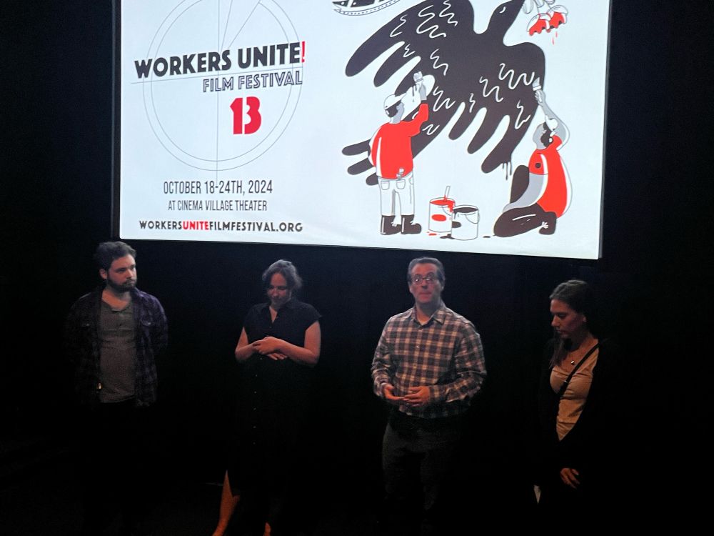 After each moving film, creators answer questions and talk about upcoming mobilizations