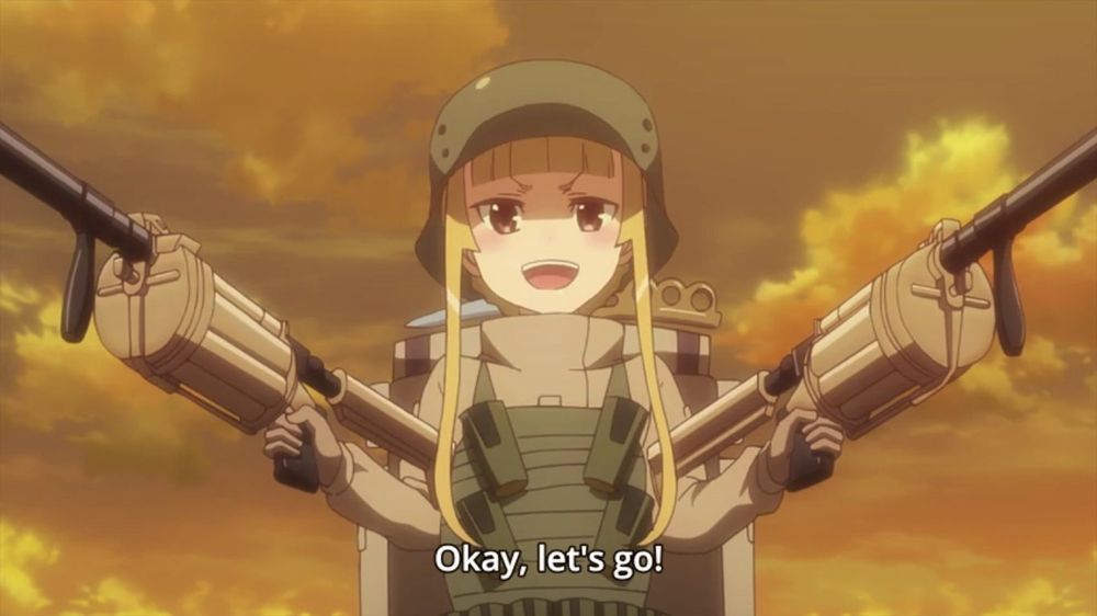 Anime girl with nade launchers