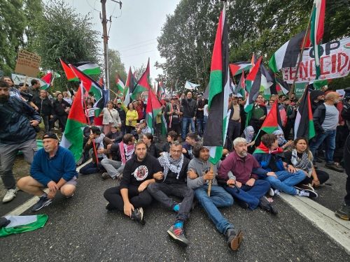 Manifestación propalestina en Galicia