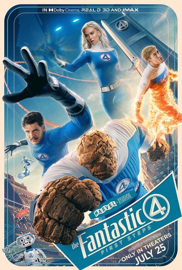 "The Fantastic Four: First Steps" poster featuring the main character