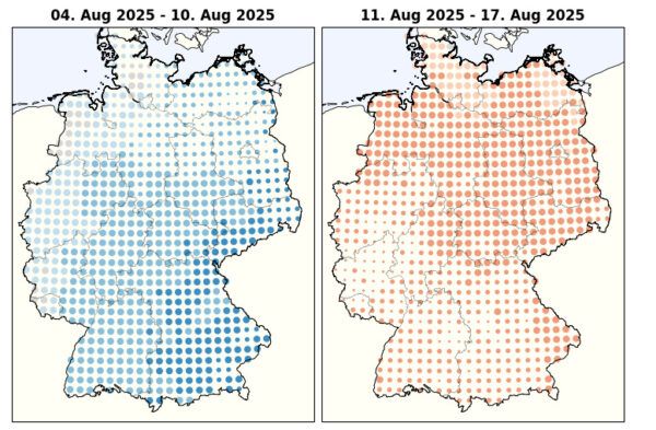 Witterungstrend August 2025
