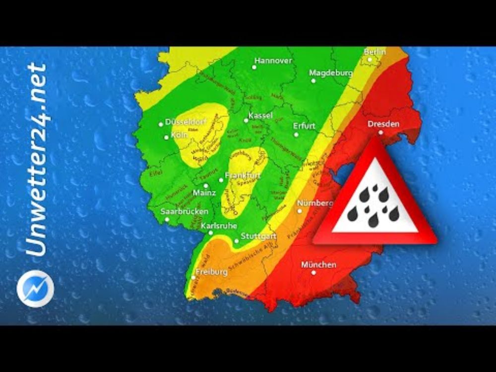 Unwettergefahr: Massiver Dauerregen bringt Hochwasserlage #Unwetter #Dauerregen #Hochwasser