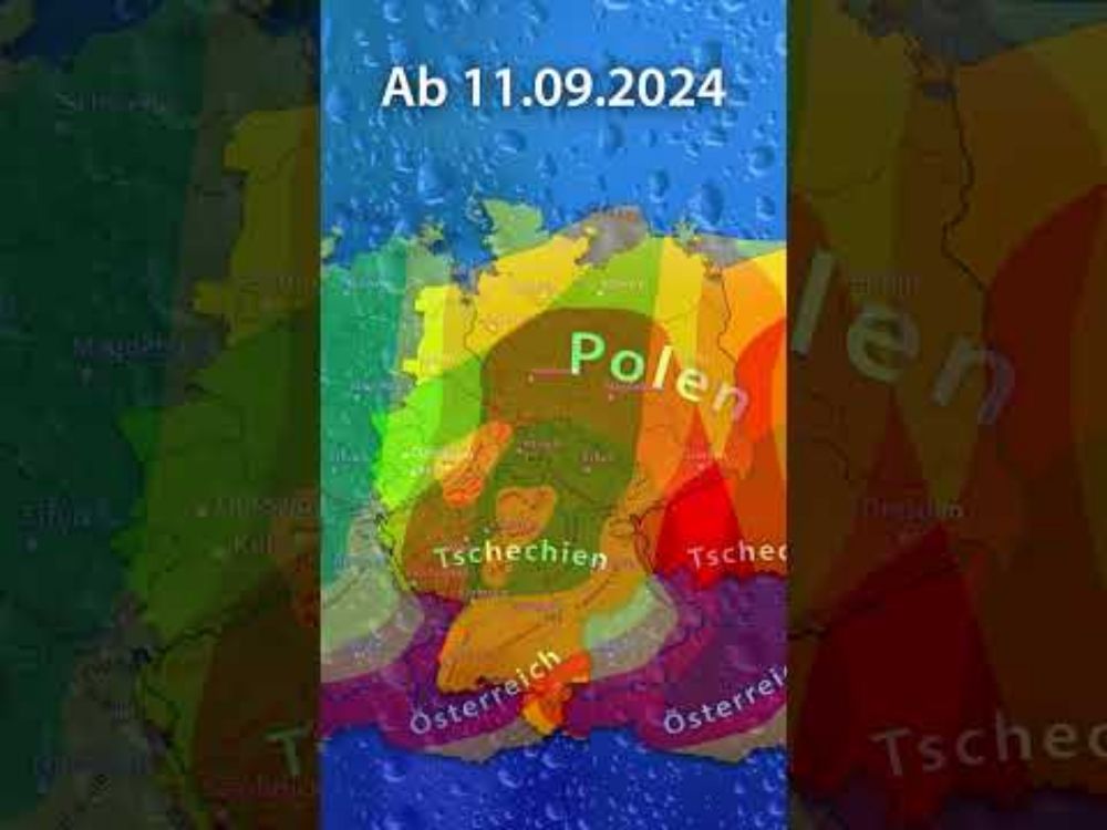 Hochwassergefahr! Regional Dauerregen mit viel Niederschlag #Unwetter #Regen #Hochwasser