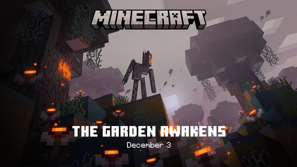 minecraft the garden awakens. releasing december 3rd 2024