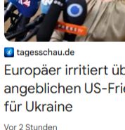 Screenshot_ausschnitt einer Schlagzeile auf tagesschau.de heute: "Europäer irritiert..."