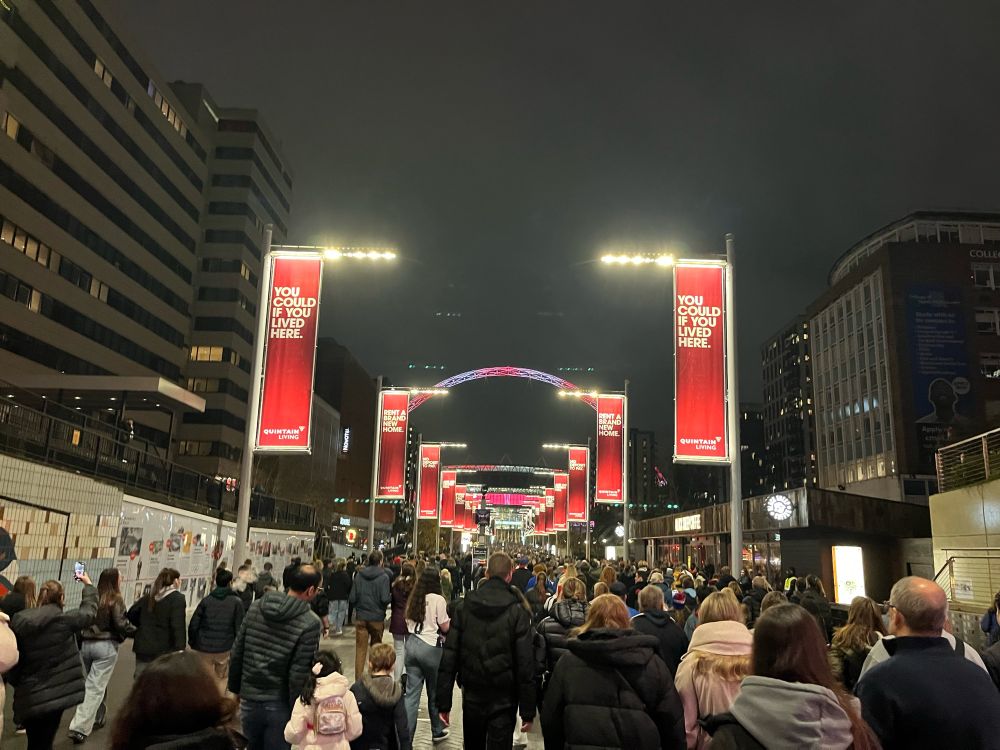 Wembley way before the game 