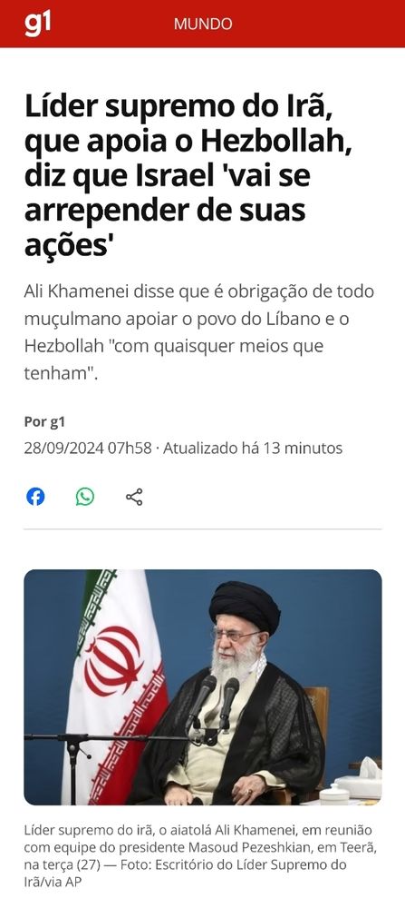 Um velho querendo ser mais forte que o outro . E o pior é que não vão pra frente de batalha . Mandam os outros , os outros é que sofrem .