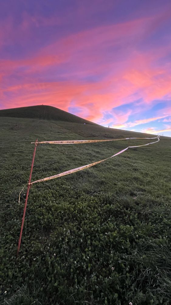 夕焼けのモエレ山