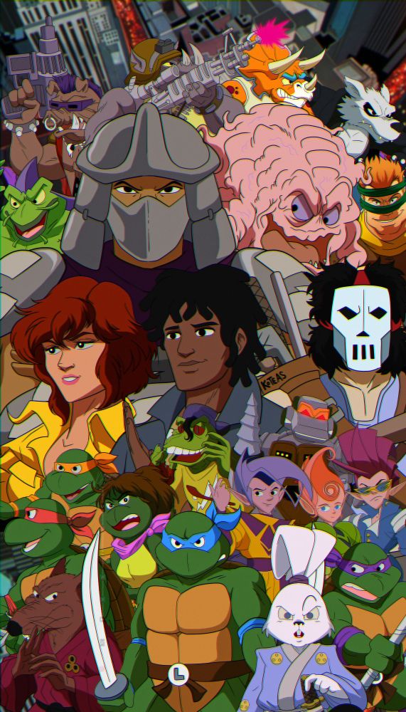Teenage Mutant Ninja Turtles collage