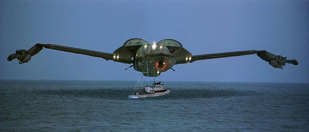 I think this was my first Trek film that I remember watching...it was either this or The Undiscovered Country, pretty sure it was this though. The Voyage Home, with that epic moment when a Klingon Bird of Prey decloaks right in front of a whaling ship. Ah, if only every whale could be protected thusly. 