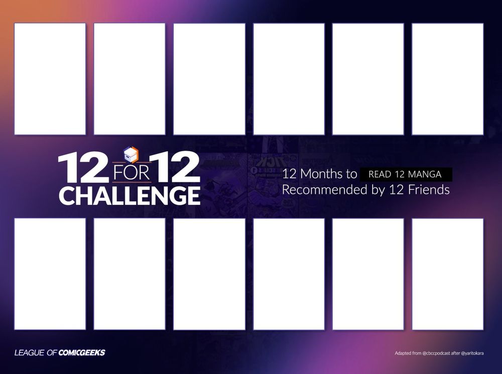 12 for 12 challenge 12 months to read 12 manga recommended by 12 friends