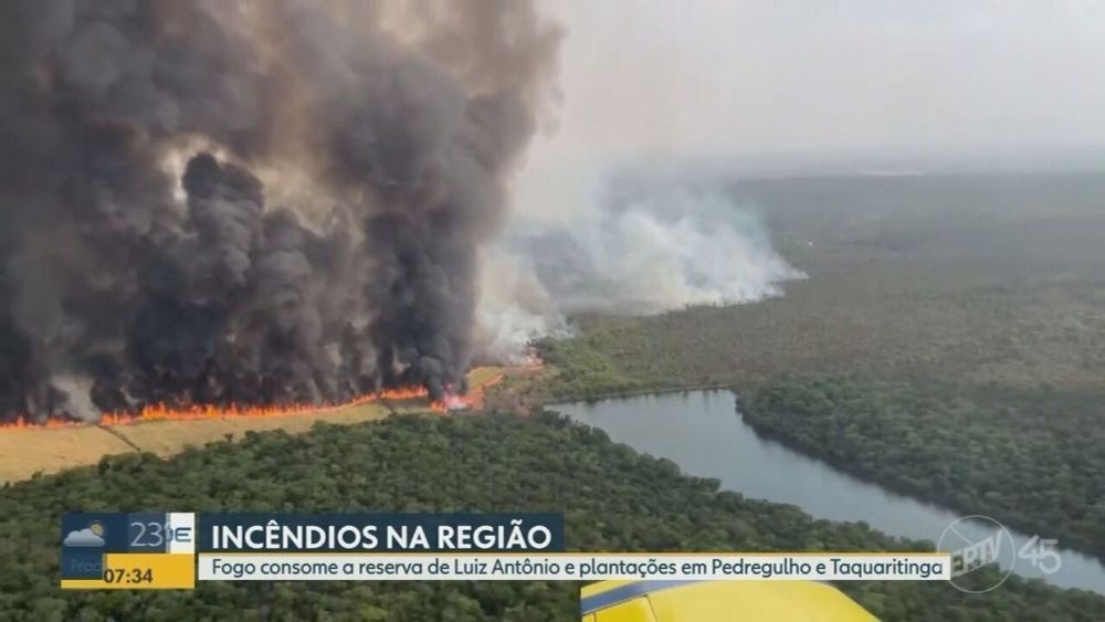 Incêndio na maior reserva de cerrado de SP já dura 4 dias, e brigadistas relatam dificuldades