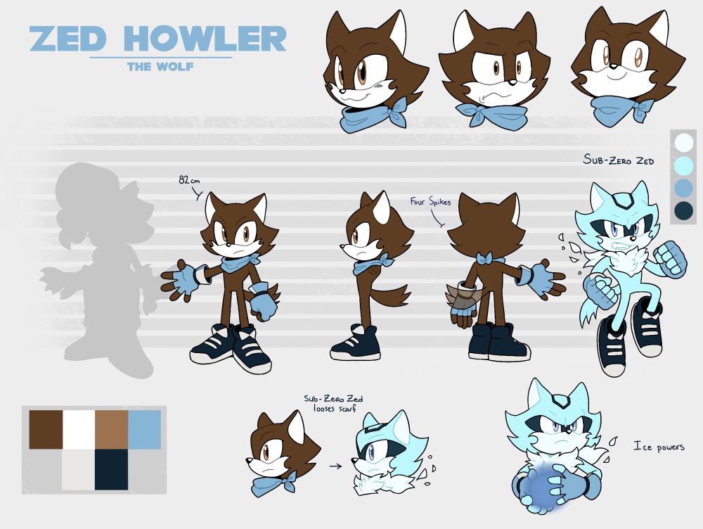 Reference sheet for Zed Howler