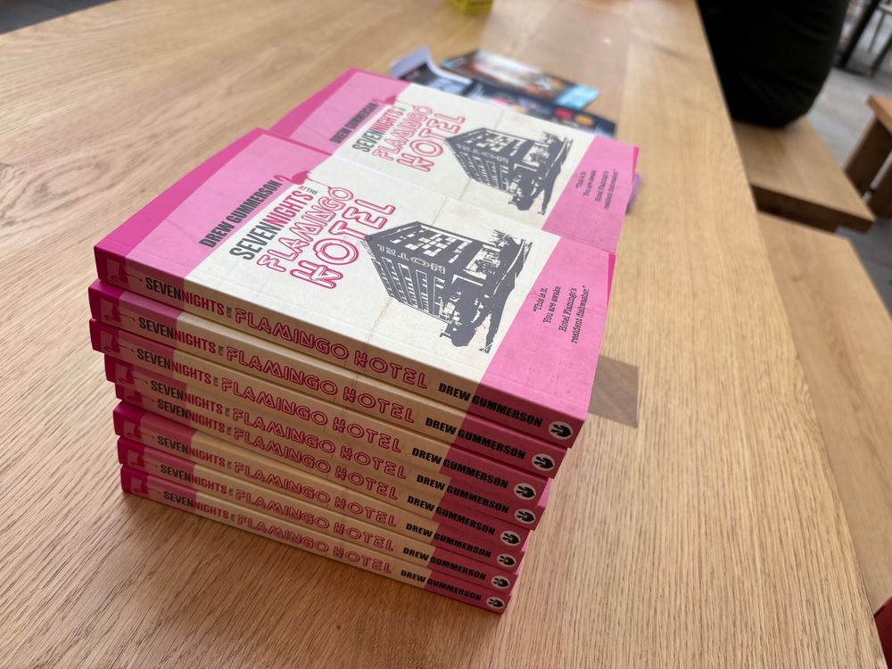 Flamingo Hotels on a table. 