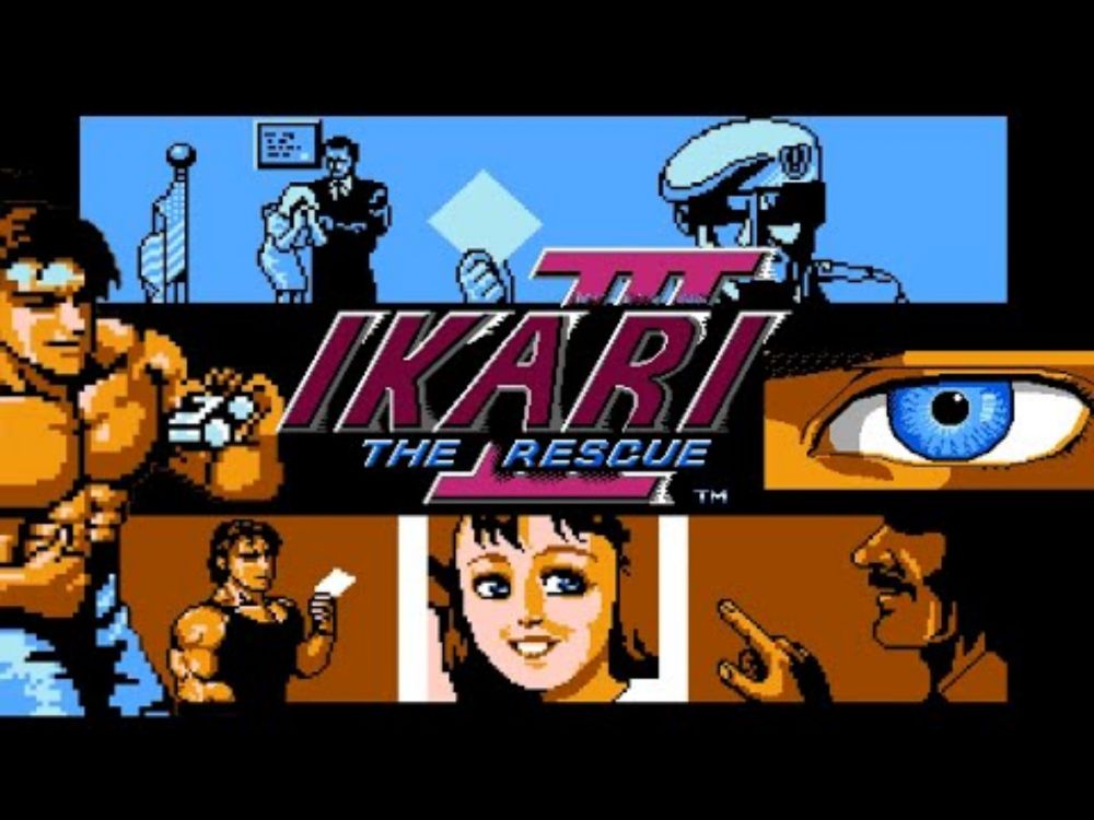 Ikari III: The Rescue - full play - by SNK, 1990 - NES arcade run & gun shoot 'em up beat 'em up