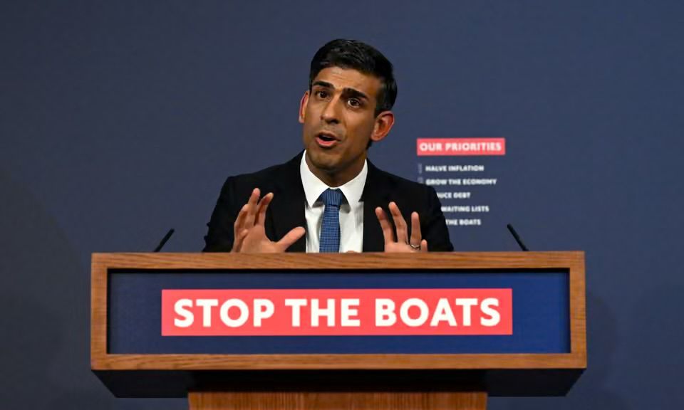 Rishi Sunak launches his Stop the Boats slogan