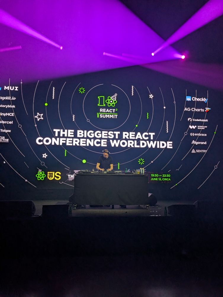 DJ on stage