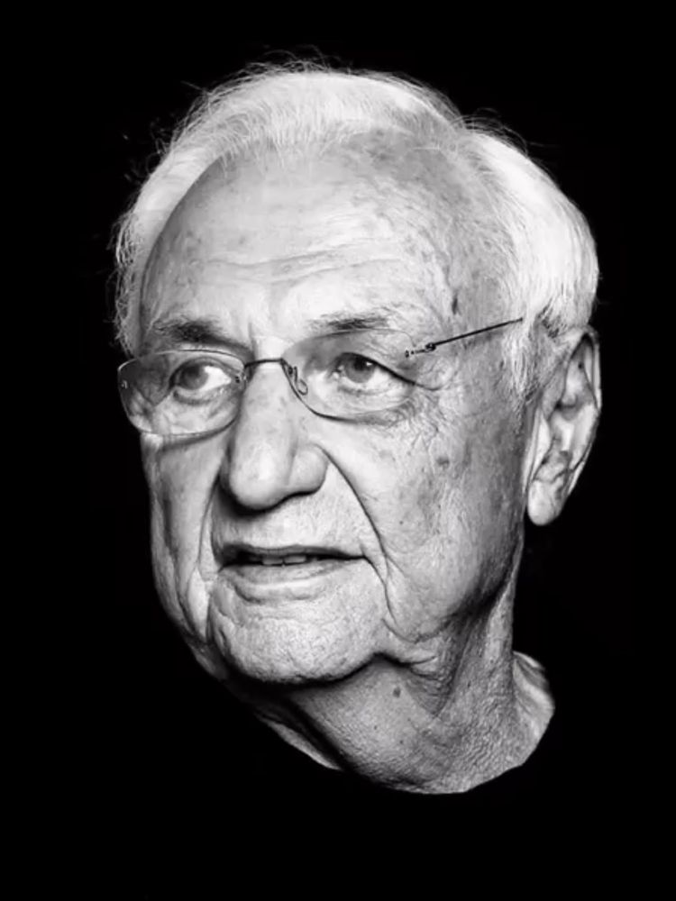Pictured, Frank Gehry, a prominent Canadian-American architect, known for his unique & innovative designs.