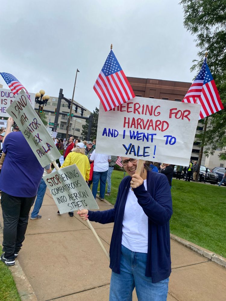 Cheering for Harvard and I went to Yale!
