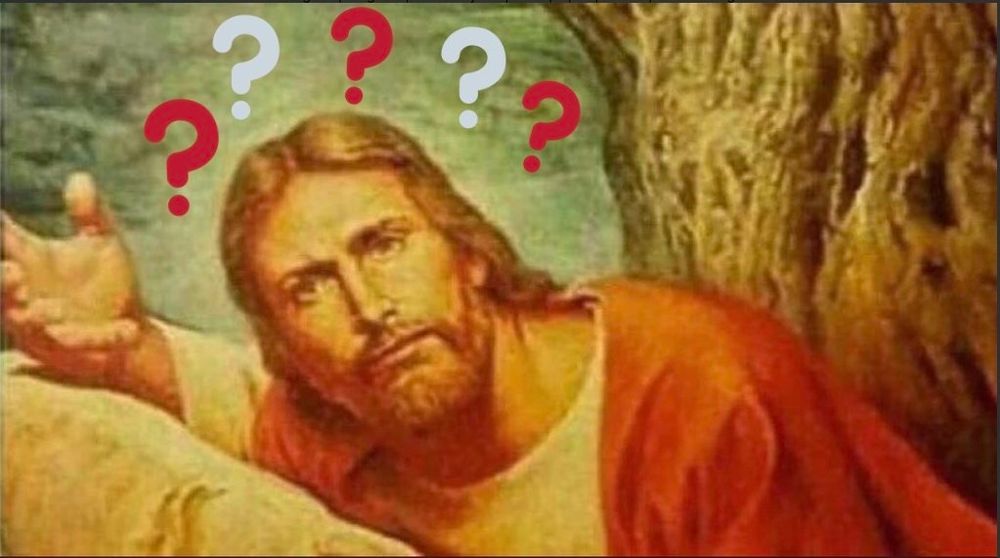 Jésus confus parce qu'il est mort pour DES PUTAINS DE CLOWNS 