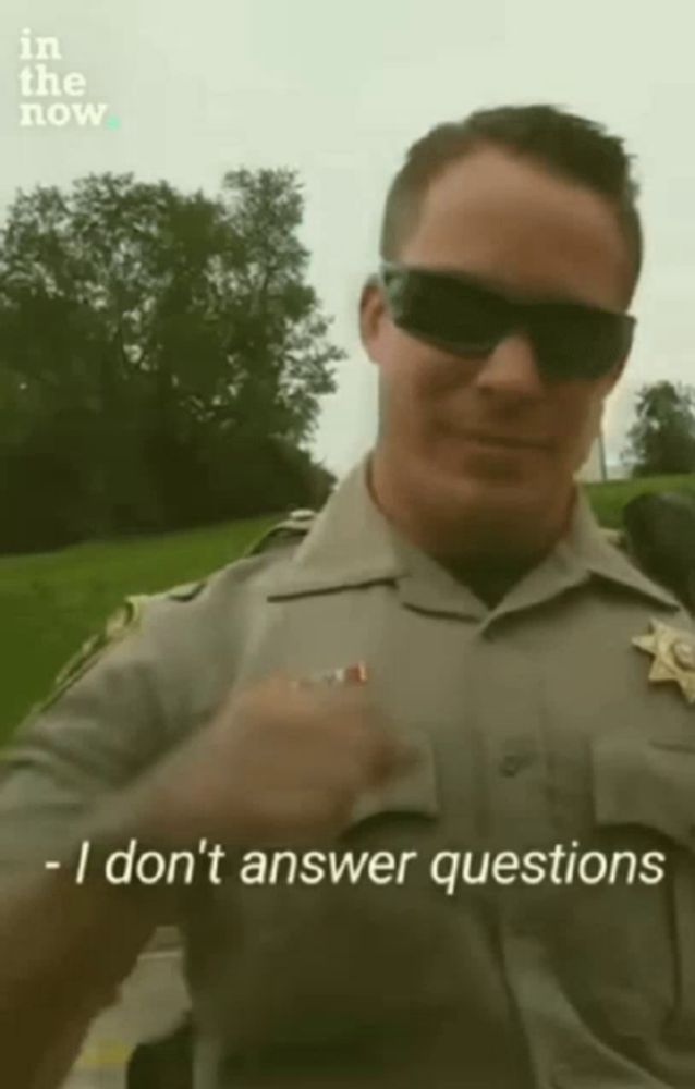 I Dont Answear Questions Police GIF