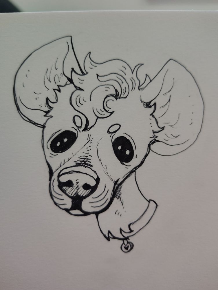 Last doodle! This time just a yeen looking adorable with large beady eyes!