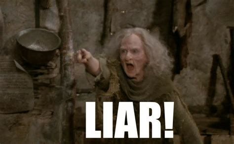 Carole Kane in The Princess Bride screaming, "LIAR!"