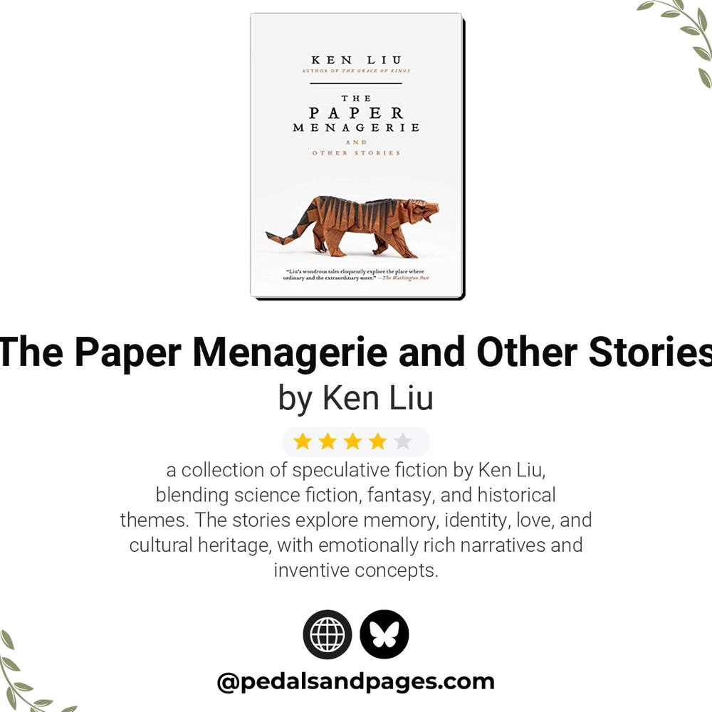 Book review image for 'The Paper Menagerie and Other Stories' by Ken Liu - 4 out of 5 stars