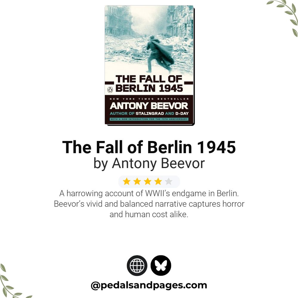 Book review image for 'The Fall of Berlin 1945' by Antony Beevor - 4 out of 5 stars