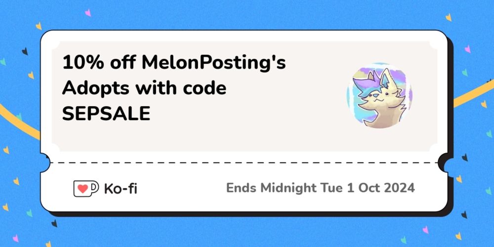 10% discount off MelonPosting's Adopts