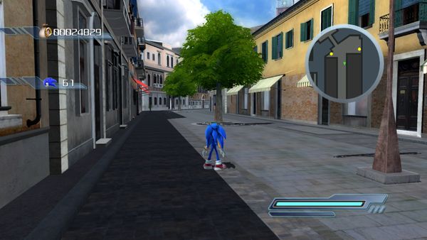 A screenshot of Sonic 06