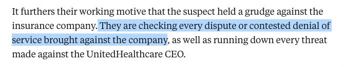 "They are checking every dispute or contested denial of service brought against the company..."