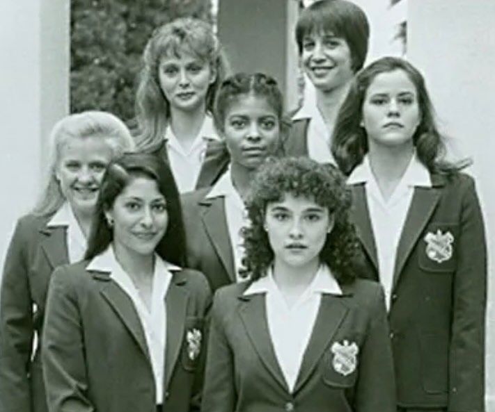 Cast photo for the 1983 made for TV movie Deadly Lessons