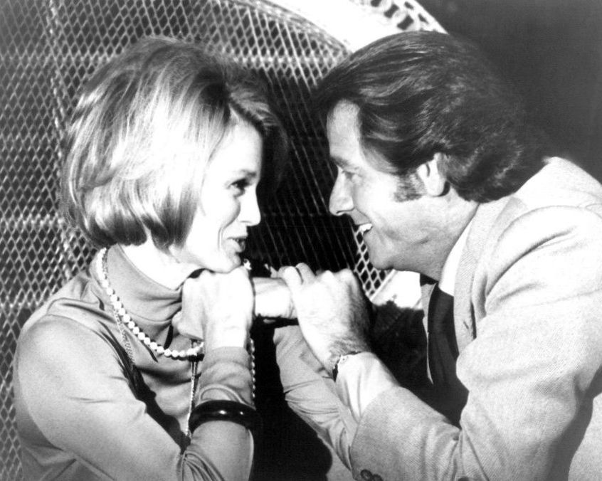 Angie Dickinson and Richard Crenna in a promotional still for the 1971 made for TV movie Thief 