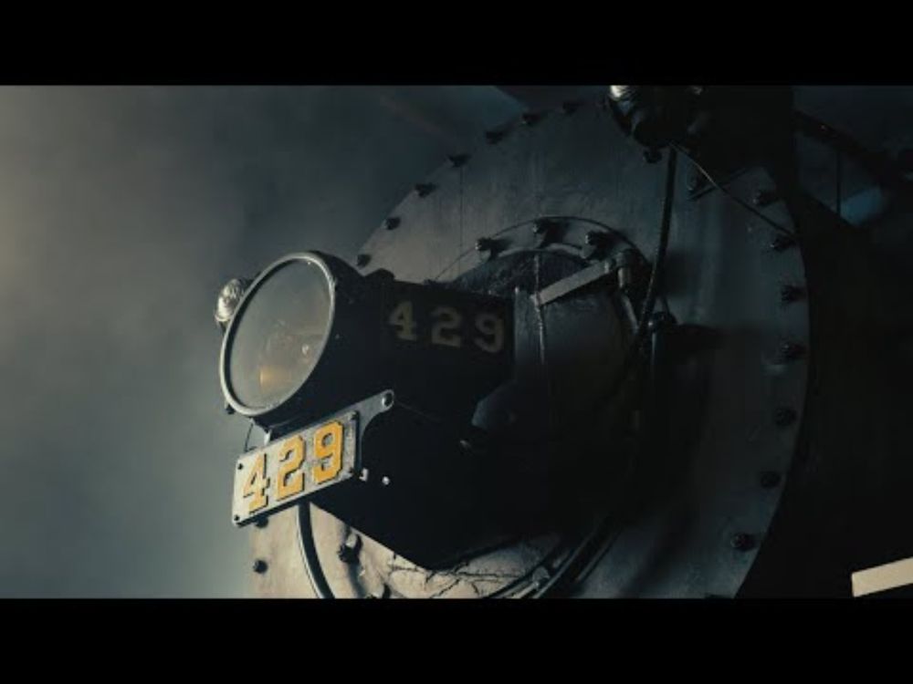 [4K] Norfolk & Western 429: Night Steam Freight Train - O. Winston Link Tribute
