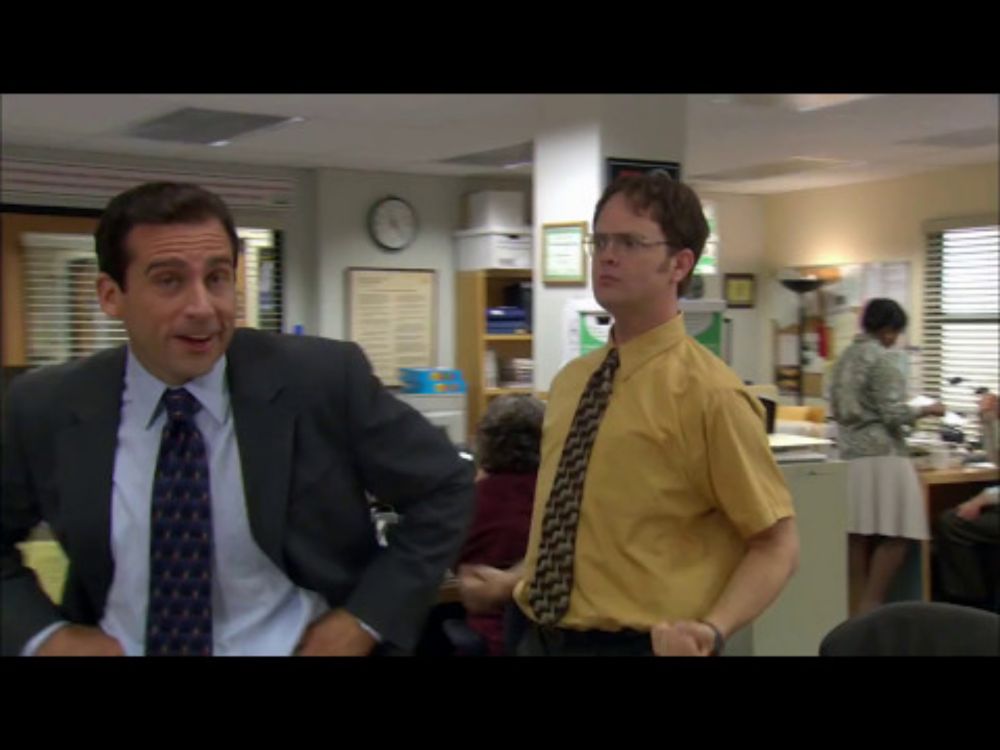 The Office -  Dwight Punches Michael