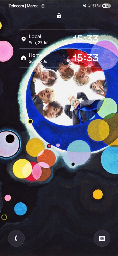 Ot7 edited into a painting for my lockscreen!