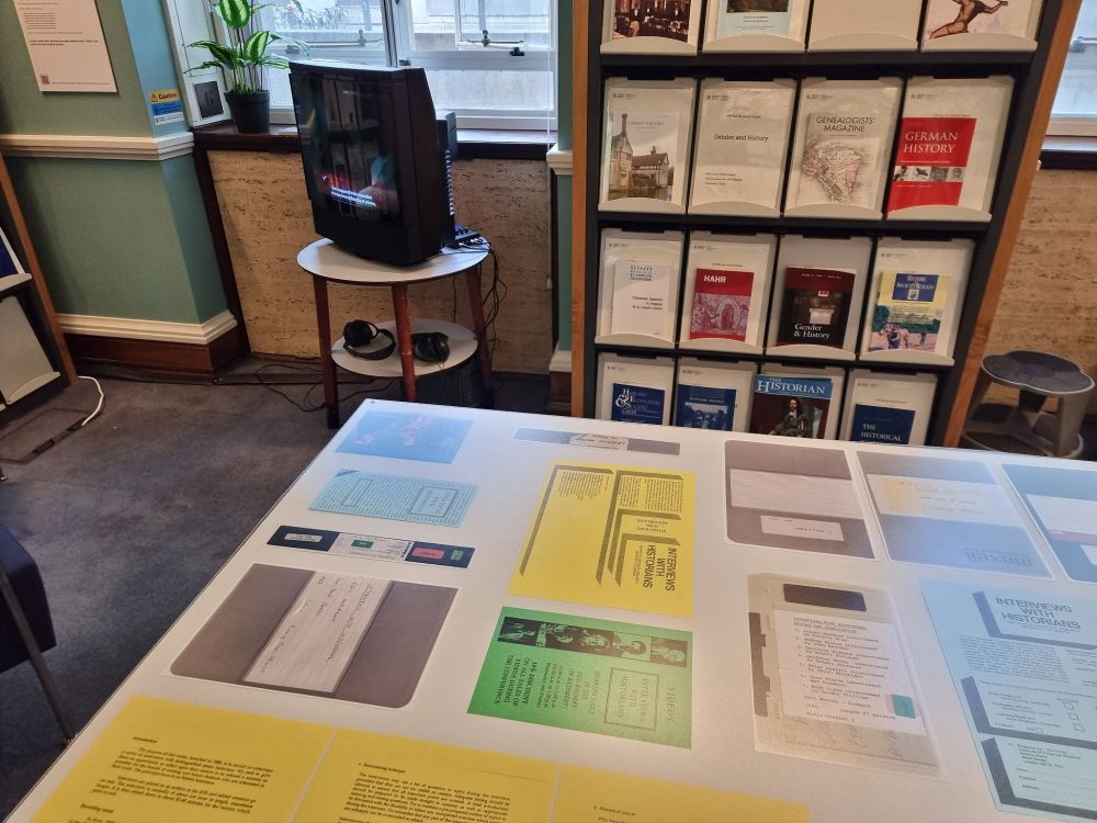 The exhibition, showing some of the table-top installation