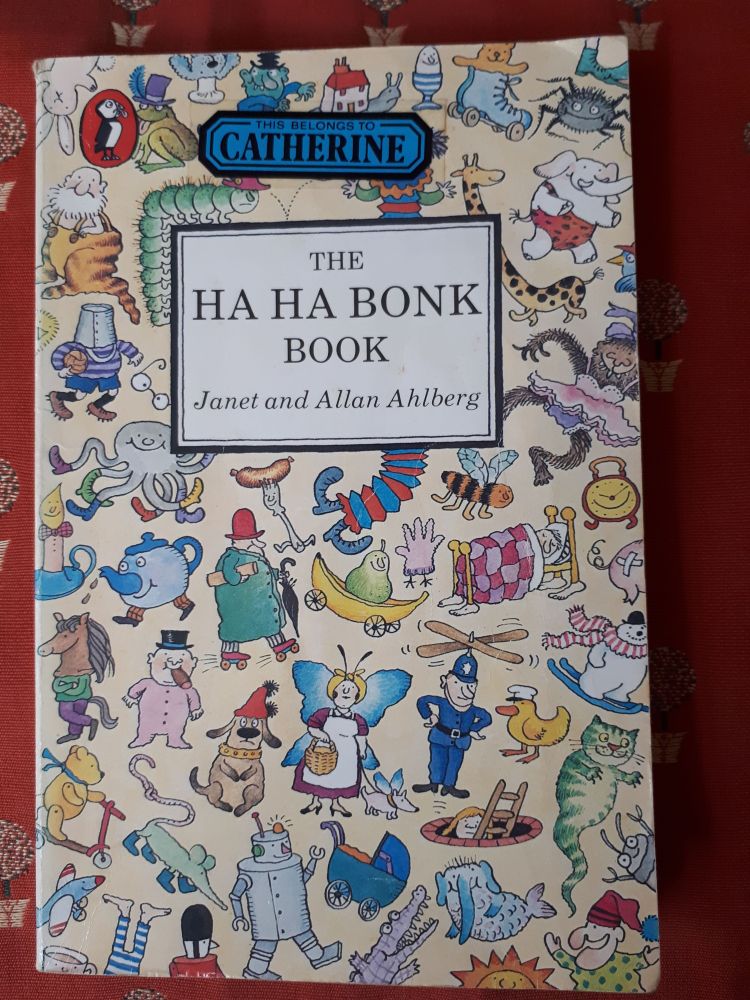 Janet and Allan Ahlberg, The Ha Ha Bonk Book, with 'Catherine' name sticker